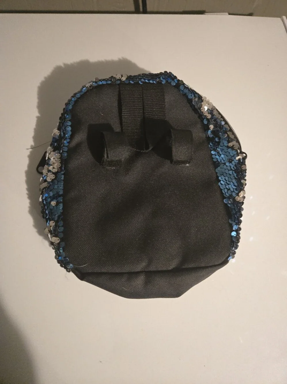 Sequin Reversible Mini Backpack - Blue & Hot Pink Bicycle Bag